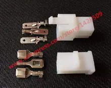 5 Sets 6.3 Sumitomo 6110-4533 3 Pin Battery Charger CDI Female And Male Wire Connector Automotive Electrical Connector