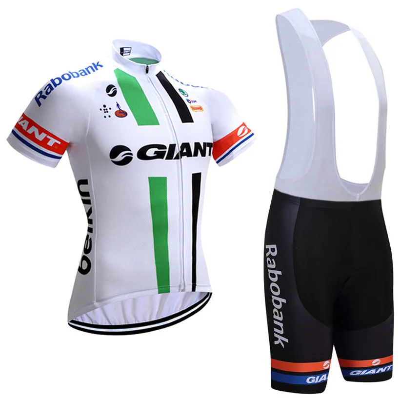 

Team 2017 GREEN GIANT cycling jersey 3D bike shorts set Summer Quick Dry pro Bike Clothing new Bicycling Maillot Culotte wear