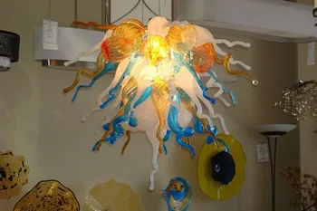 

Hot Sale Modern Luxury LED Flower Chandelier Lighting Hand Blown Glass AC 110/120/220/240V