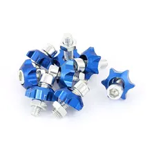 X Autohaux номерной знак Звезда Форма шестигранный болт декоративные винты Синий 8 шт
