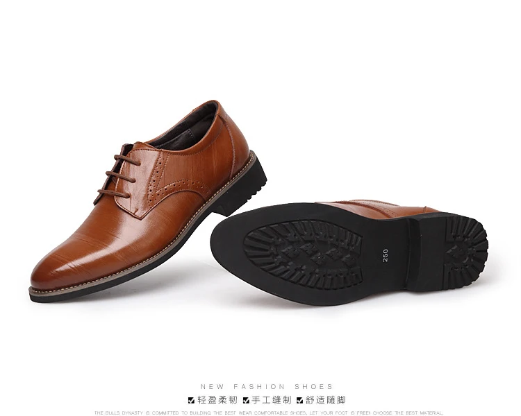 UPUPER/Мужские модельные туфли из натуральной кожи с острым носком; оксфорды на шнуровке; деловые туфли; Цвет черный, синий, желтый; мужские свадебные туфли