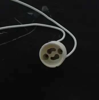 

10pcs/lot GU10 lamp holder socket base adapter Wire Connector Ceramic Socket for LED Halogen Light