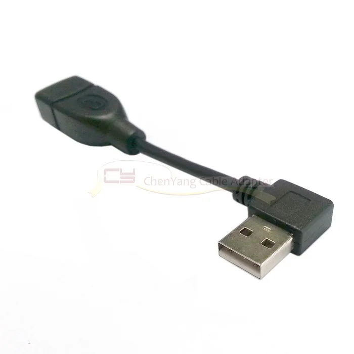 CY Chenyang 480 м USB 2,0 прямоугольный 90 градусов Тип Штекерный Женский Удлинительный кабель 10 см