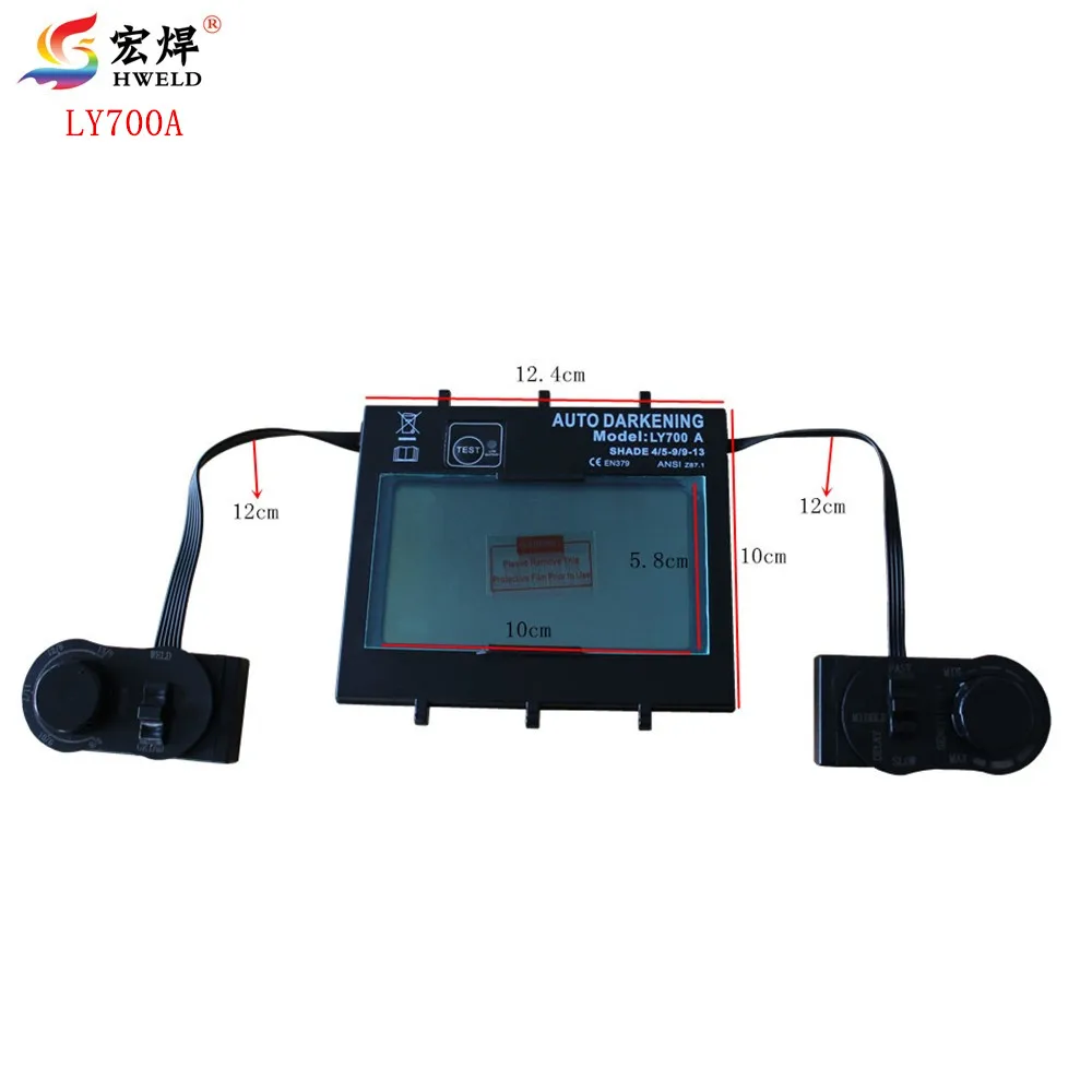 

Welding Mask Solar Auto Darkening Lens Filter of Welding Helmet/Welder Goggles/Eye Mask For TIG MMA MIG Welding Machine LY700A