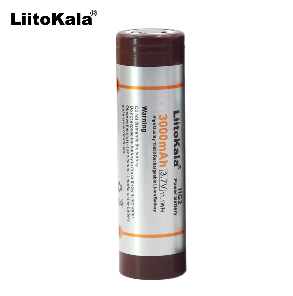 

Liitokala new original for 18650HG2 3000mAh 3.6V 18650 lithium continuous discharge 20A dedicated electronic battery