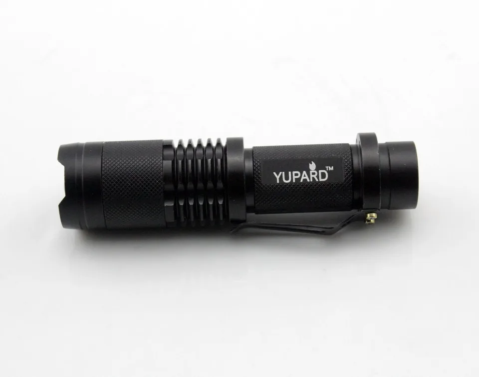 YUPARD мини 12 Вт XML XM-L2 светодиодный Регулируемый Масштабируемые Светильник светильник фонарь черный T6 светодиодный 1x18650 аккумуляторная батарея