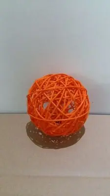 orange 5 см смешанный цвет детский сад школьная подвеска Украшение круглый ротанговый шар свадьба и Рождественская вечеринка diy аксессуары - Цвет: orange