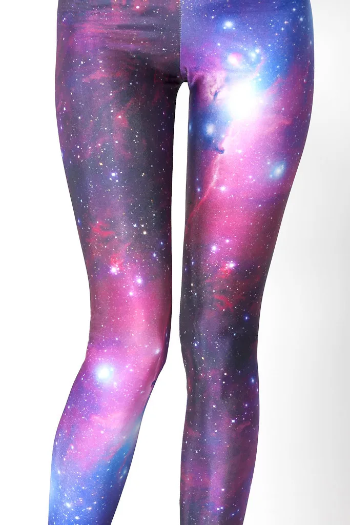 Лидер продаж! для женщин black milk мода девушки Скай Неон galaxy 3D леггинсы для фитнеса с disco узкие брюки