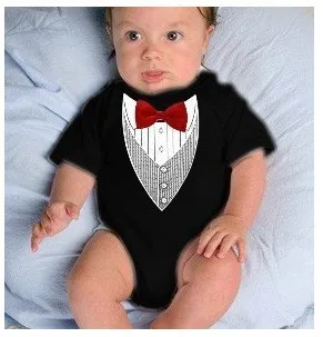 Hooyi маленьких Средства ухода за кожей костюм черный смокинг shortalls Джентльмен детская одежда Средства ухода за кожей Bebe комбинезон Одежда