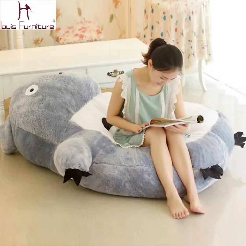 

Big Totoro Bed Sofa Soft Cartoon Mattress Totoro Animal Design For Kids Tatami Mat Large Size as Gift