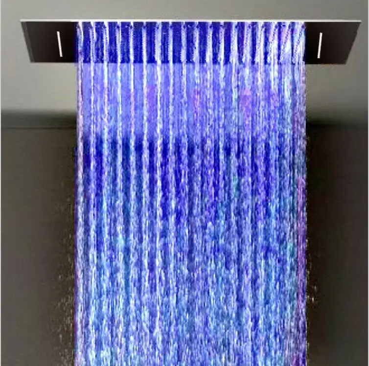 

Multi Function Shower Head 360*500mm Stainless Steel Ceiling Rain Shower Hydro Power LED Waterfall Shower Bathroom Accessories