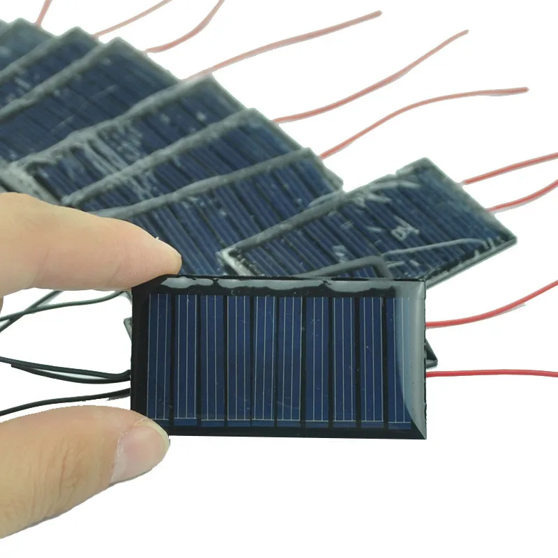 10 шт./лот, мини солнечная панель, 5 В, 30 мА, солнечные элементы, фотоэлектрическая панель, s модуль, солнечная батарея, зарядное устройство для самостоятельного обучения, игрушка, зарядное устройство