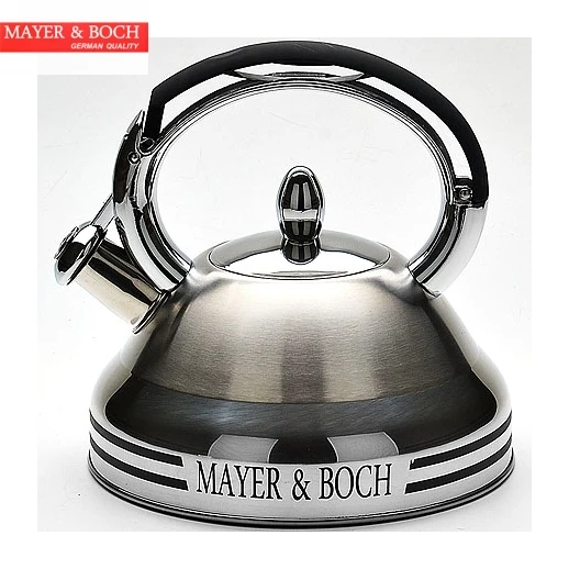 Kettle MayerBoch MB 22415 27 l stainless steel silver with whistlein