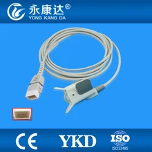 Atacado 2 pçs/lote BCI pediátrica dedo clip spo2 sensor de 9 pinos do conector, CE e ISO 13485