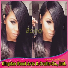 Beautiful Brazilian remy human hair silky straight lace front wigs glueless full lace human hair wigs for black women