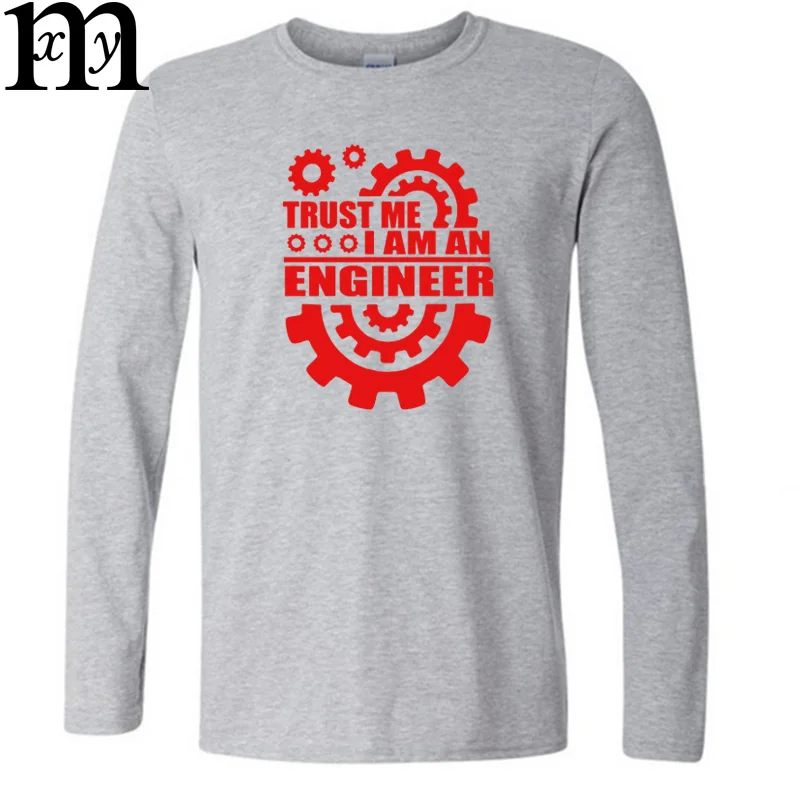 Новая модная футболка в стиле «I AM AN ENGINEER FOR LIFE» Хлопковая мужская футболка с рисунком на осень и зиму повседневные футболки - Цвет: 10