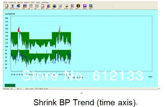 24 часа Амбулаторный монитор кровяного давления Holter ABPM монитор BP