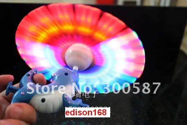 Новейшая музыка мерцающий свет led sealion ветряная мельница с музыкой, ручная улыбка, флеш-игрушки, Популярная игрушка, синий