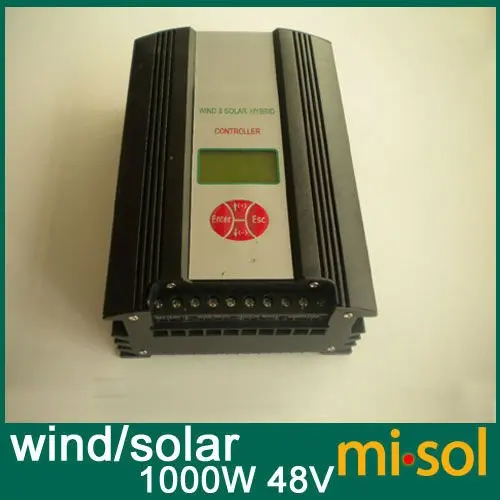 Гибридный ветровой Солнечный контроллер заряда 1000 Вт, 48 В, регулятор заряда ветра