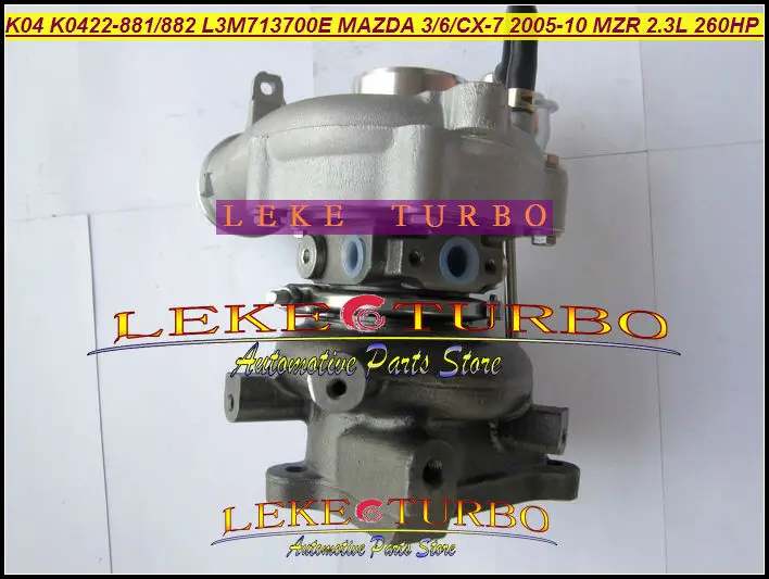 K04 K0422-881 K0422-882 53047109901 L3M713700E Turbocharger for Mazda 3 Mazda 6 Mazda CX-7 2005-10 MZR 2.3L 260HP (1)