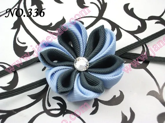 Новые 280 шт. " два слоя Kanzashi цветок заколки моды девушка Bow заколки