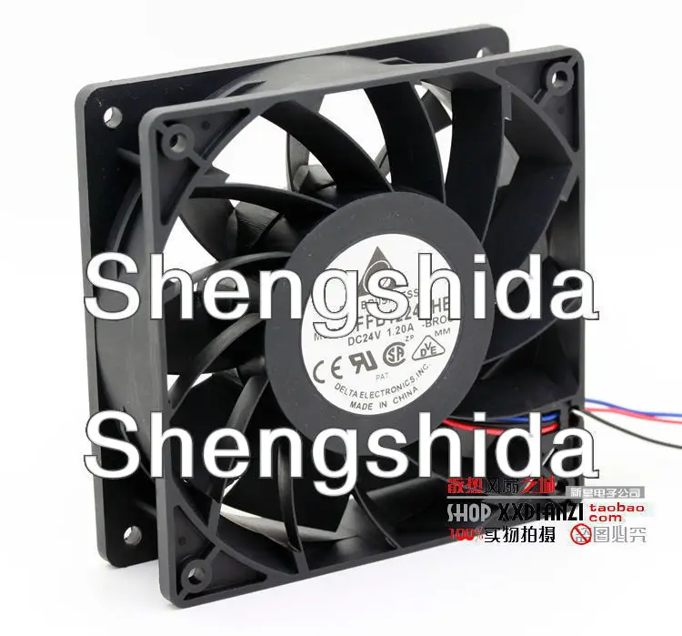 Для delta FFB1224SHE 12 см 120 мм 12038 120*120*38MM 24V 1.20A Вентилятор охлаждения
