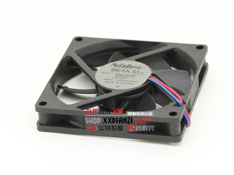 Новый Nidec d08r-12tl 06B 8015 8 см DC 12 В 0.08a ультра-преобразователь тихий Сервер охлаждающий вентилятор
