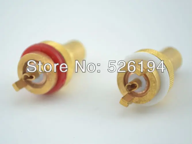 4 шт. CMC 805-2.5-CU-R чистый красный медный RCA разъем и RCA аудио гнездо