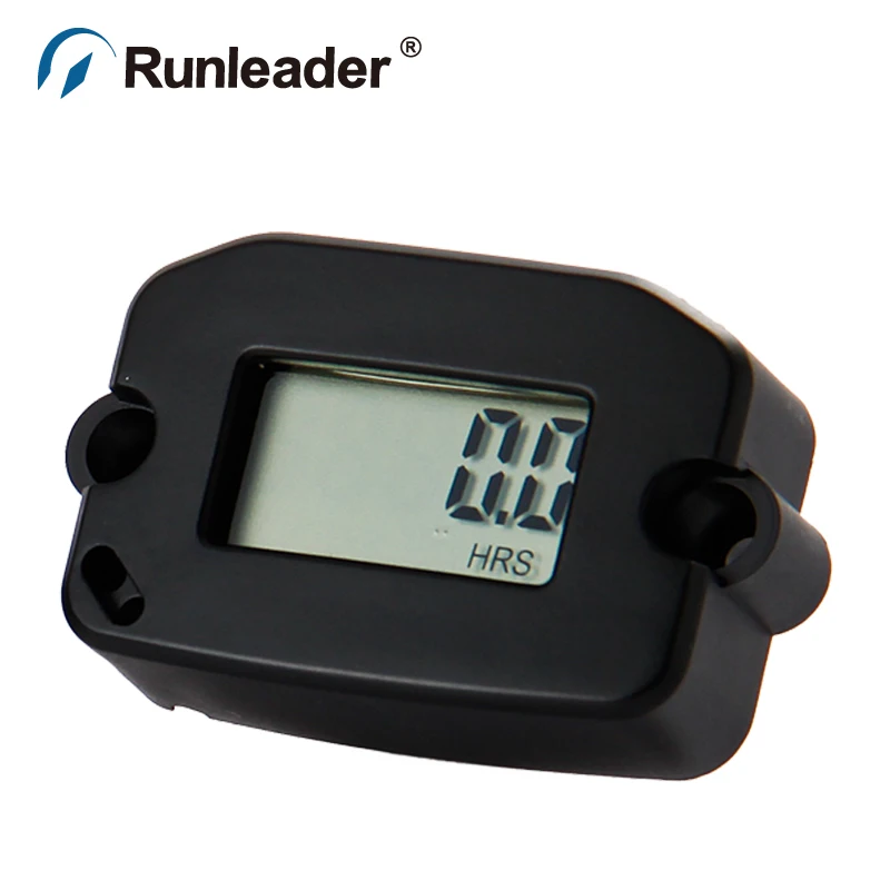 Waterproof Inductive digital Tachometer Hour Meter for gas engine