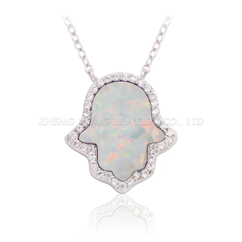 Ожерелье с опалом фианитом OP05/OP17 | Украшения и аксессуары