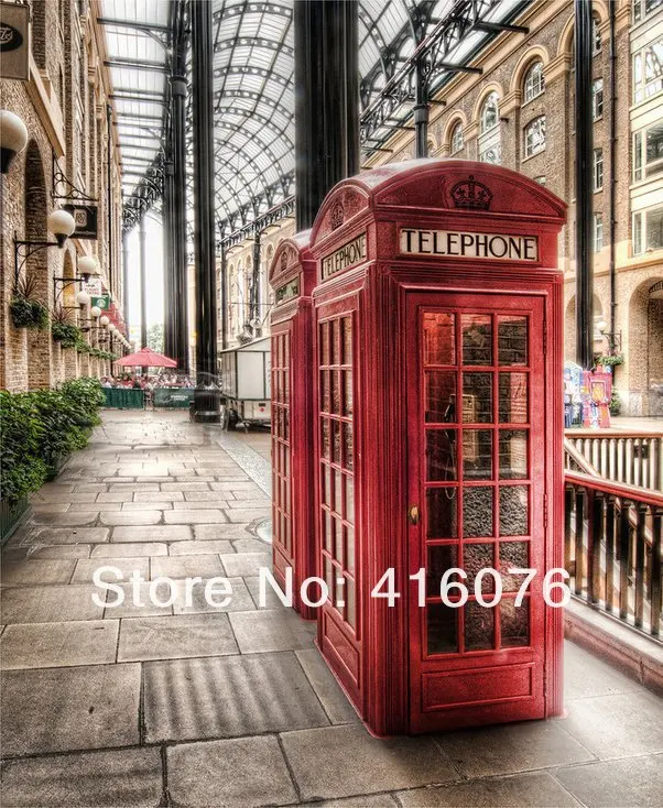 Винтаж Стиль деревянный Money Bank UK Postbox Форма монета Saver смешанный Цвет украшения дома Творческий подарок s2024