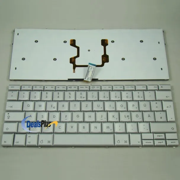Для Apple MacBook Pro 1" A1261 немецкая клавиатура GR Deutsch серебристый