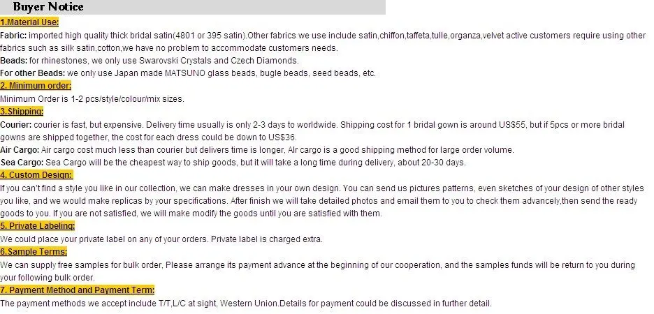 buyer notice