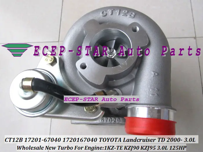CT12B 17201-67040 1720167040 Turbo Turbine Turbocharger Fit for Toyota Landcruiser TD 2000- 1KZ-TE KZJ90 KZJ95 3.0L 125HP (3)