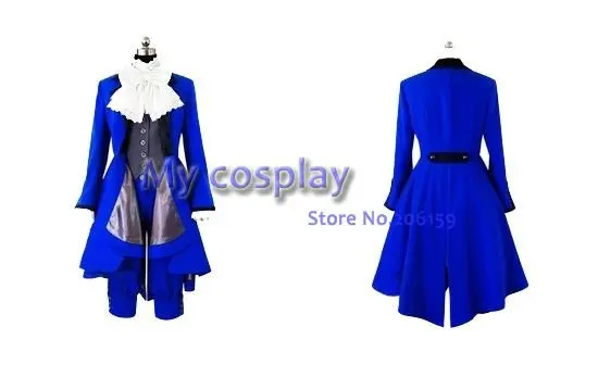 Аниме Black Butler Косплэй-черный Батлер Kuroshitsuji Ciel Phantom Детский костюм для вечеринок Косплэй Хеллоуин костюм Бесплатная доставка