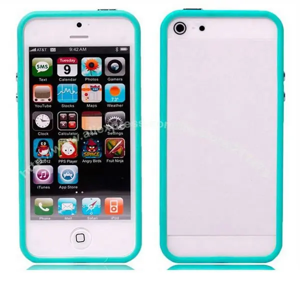 100 шт./лот DHL. мягкий ТПУ бампер для iPhone 5 5G, силиконовый чехол для iPhone 5 с розничной упаковке