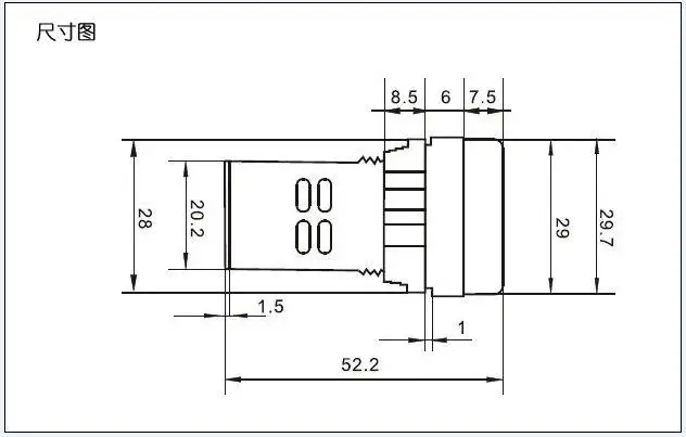 [SA] импорт EMA integrated Светодиодный 22 мм E2C0* L светодиодный DC24V AC110/220V-10PCS/лот