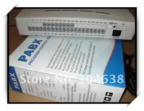 Расширенные характеристики гибридная автоматическая телефонная станция(АТС)/система PABX CP832 с 32 доб