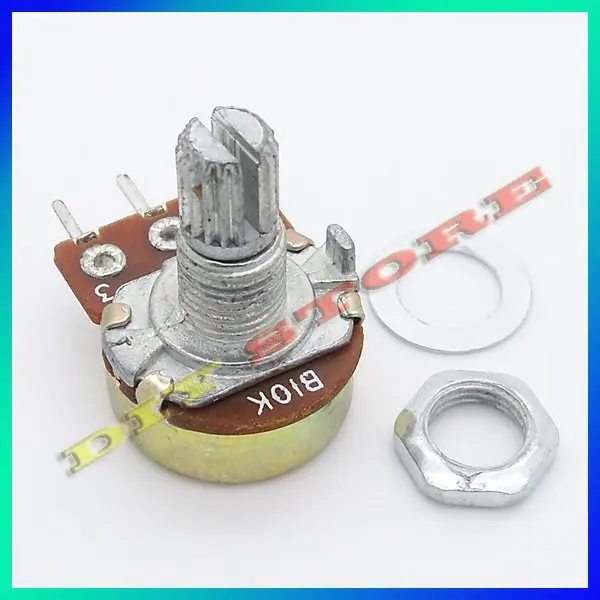 50pcs 15mm WH148 1k,2k,5k,10k,20k,50k,100k,250k,500k(Optional) Ohm Liner Taper Potentiometer Pot Rotary New-10000003