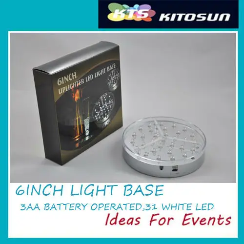 6inch white color led lights base package