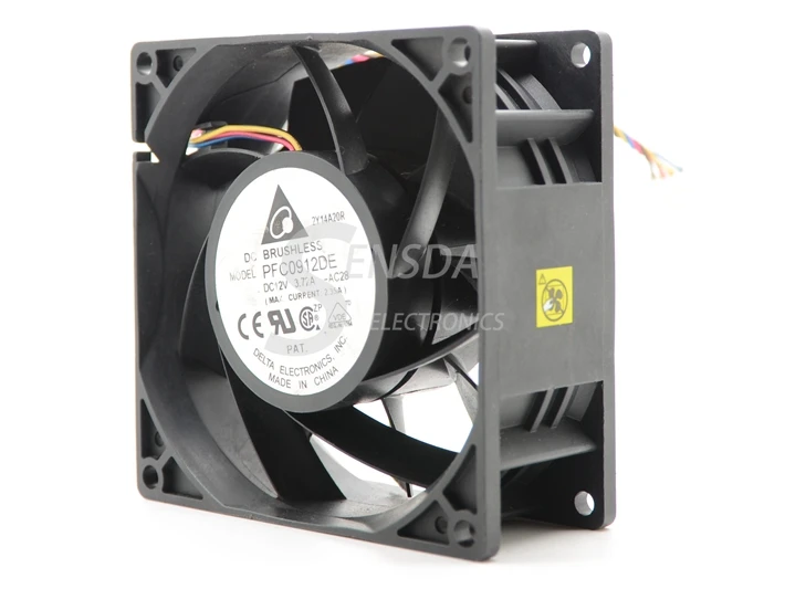 Для delta PFC0912DE 9038 90 мм 9 см DC 12V 3.72A 9038 9 см инвертор Сервер вентилятор охлаждения