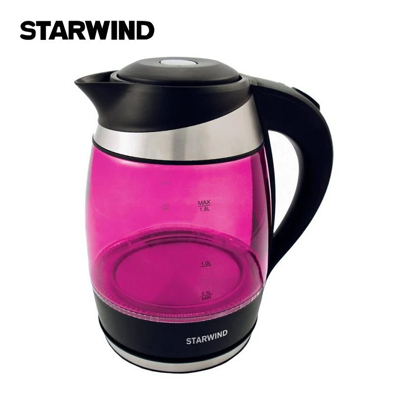 Starwind SKG2214 19 Glass Electric Kettle 2200W 1.8L Quick Heating