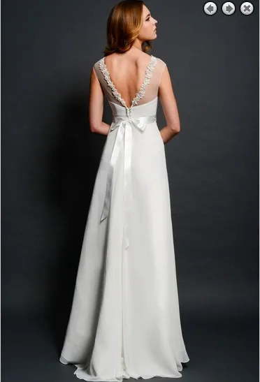 Новая мода невесты горничной vestidos торжественное платье плюс размеры Белый Длинные спинки Выпускной Свадебные платья