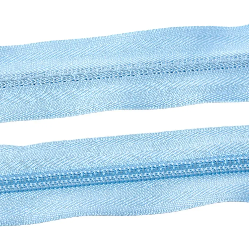 Nylon Zipper Sliders For Tailor Sewing Craft Lightblue 3.2cm, 10 M 2016