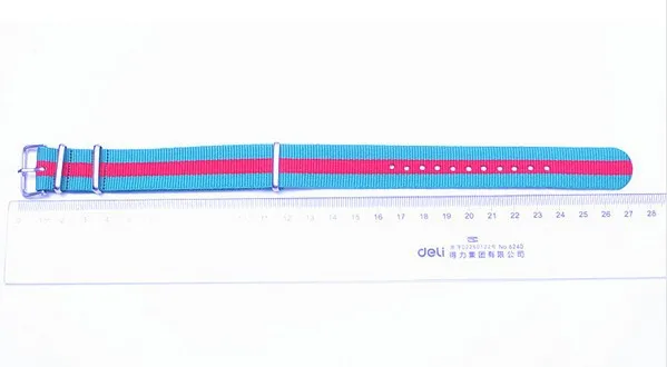10 шт./лот Высокое качество 20 мм нейлон Смотреть полоса Ремешок Красочные моды Вах группа-8 цвет-6311