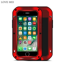 Любовь Мэй для iPhone 7 Plus чехол Роскошные противоударный металлический алюминий силикон Жесткий Полный Средства ухода за кожей чехол для телефона iPhone 7 чехол