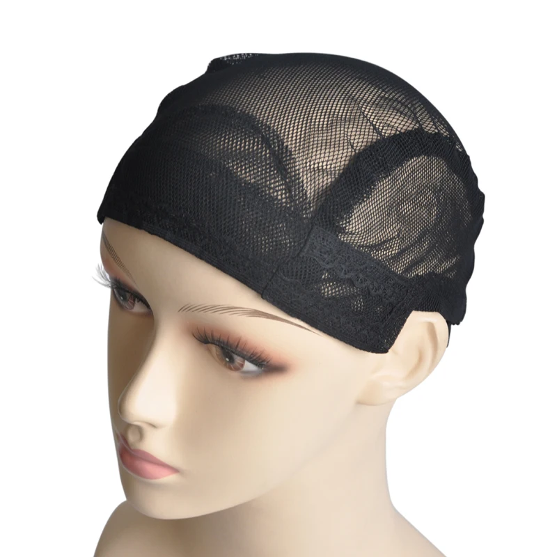 5 Pcs/Lot Black Nylon Wig Caps For Making Weaving Wigs With Adjustable
