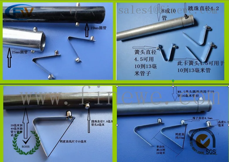 Hersteller Angepasst flache metall clips quellen push-taste lock metall pol  klemme - AliExpress
