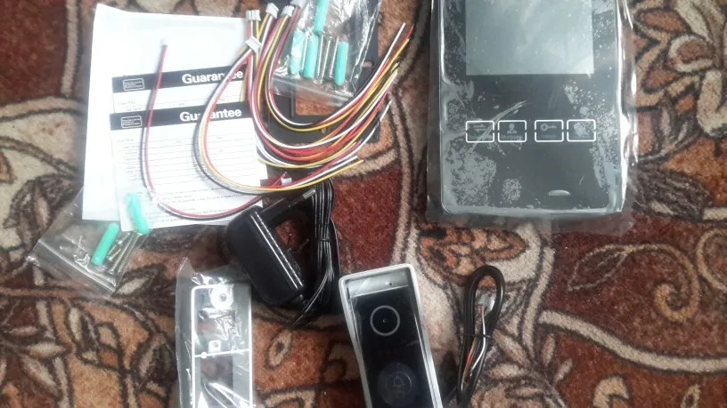 Homefong 4 дюймов монитор lcd цветная Видео Запись телефон двери дверной звонок Домофон Система ночного видения 1200TVL высокое разрешение