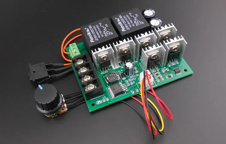 Реверс DC Скорость двигателя Управление; 10-50 В 40A для щетки двигателя Реверсивный Управление